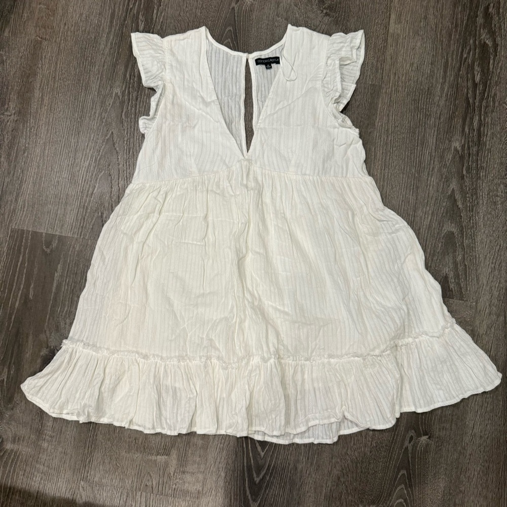 White mini dress